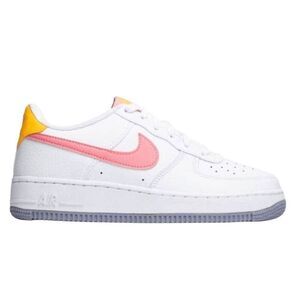 NIKE Air Force 1 Low 'Coral Chalk Laser Orange' Sneakers Size 5.5Y/W7